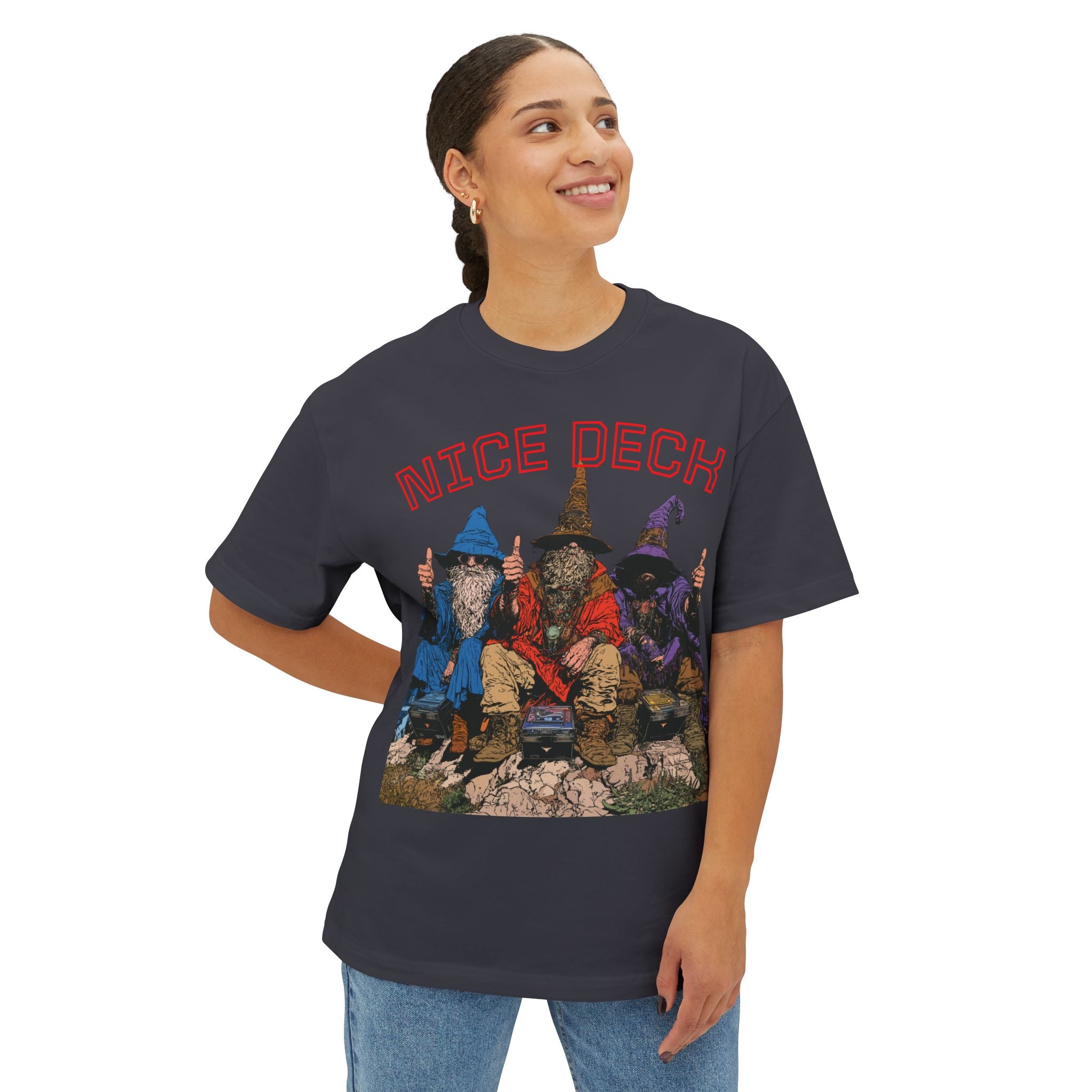 T-Shirt — 'Nice Deck' Wizards Graphic Tee