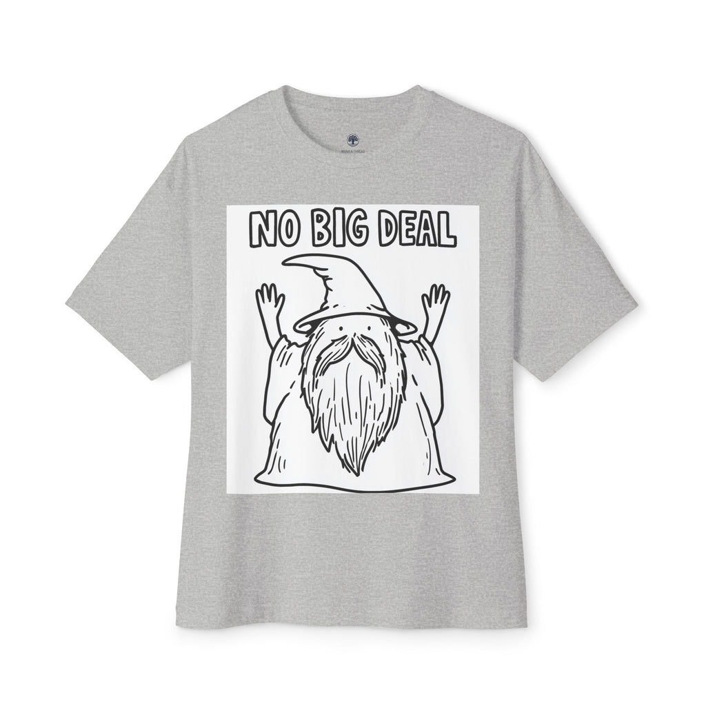 Graphic Tee — Vintage Wizard 'No Big Deal' Illustration