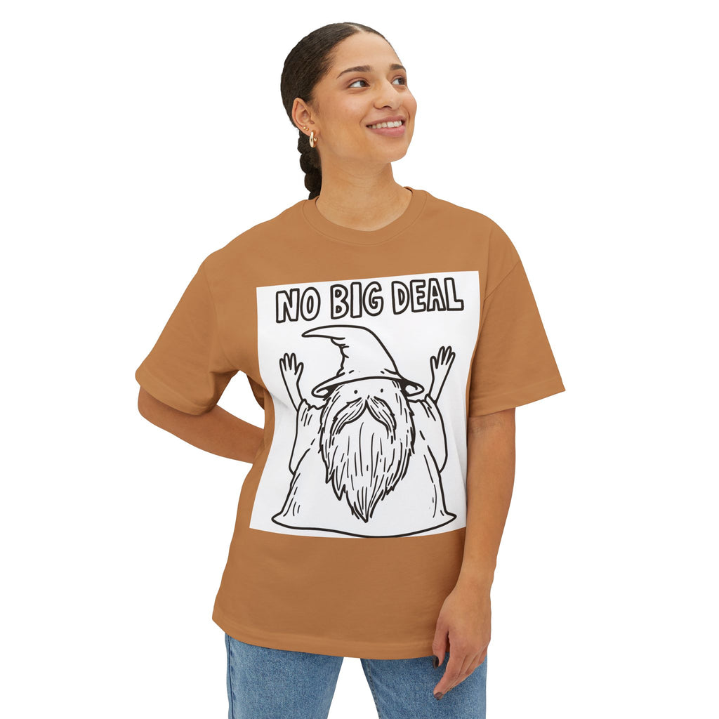 Graphic Tee — Vintage Wizard 'No Big Deal' Illustration
