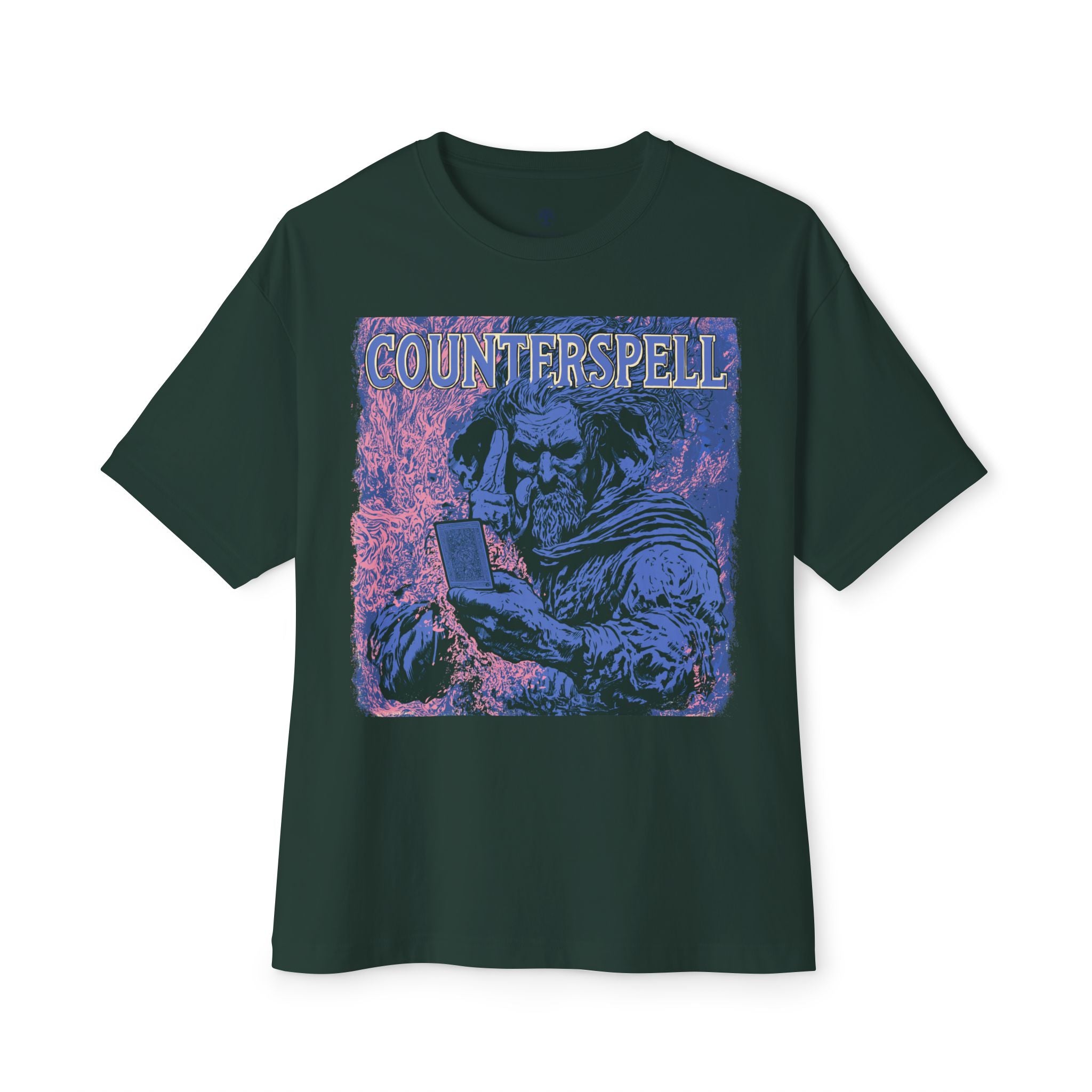 Graphic Tee — Vintage Wizard 'Counterspell' Illustration