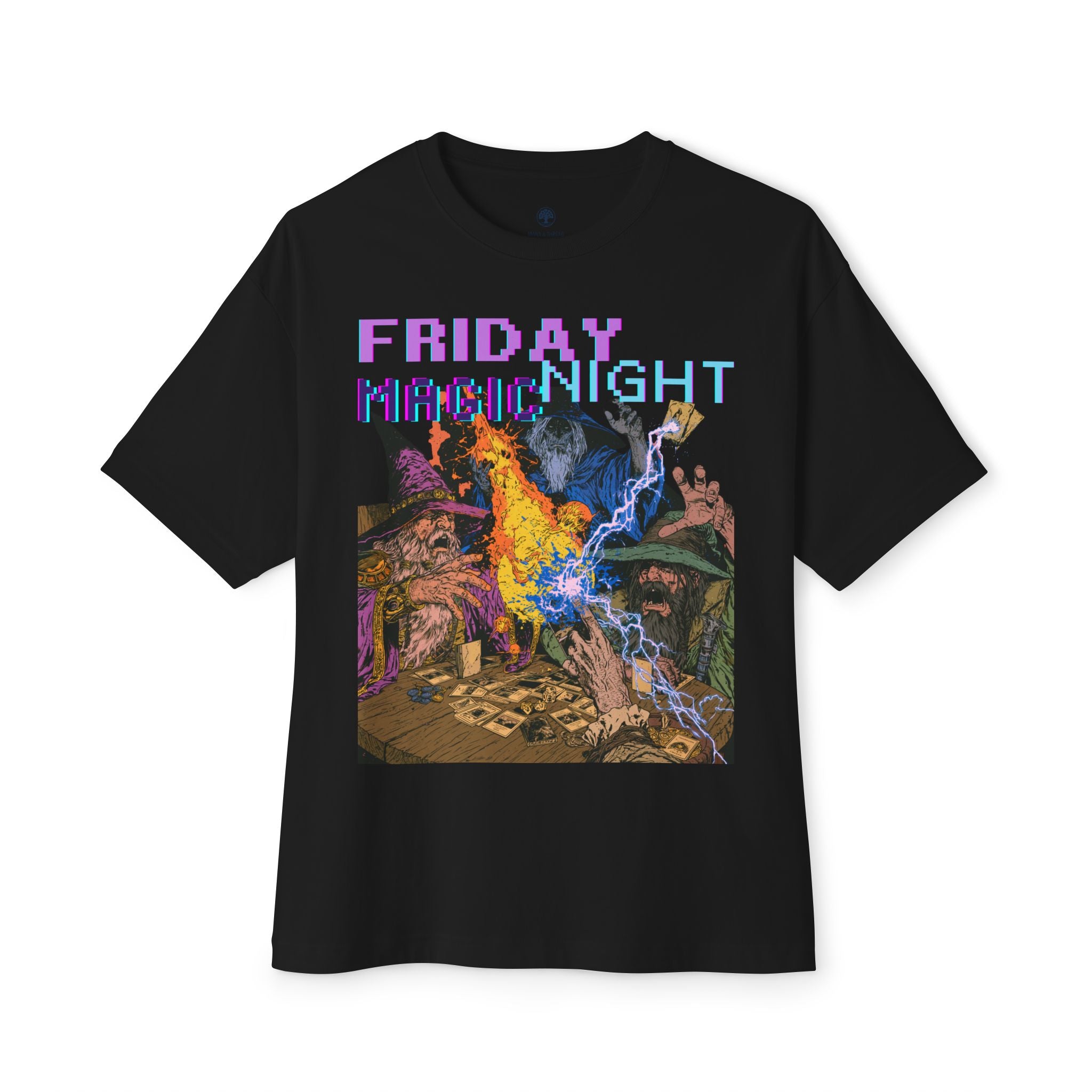 Graphic Tee — Vintage Wizard 'Friday Night Magic' Illustration