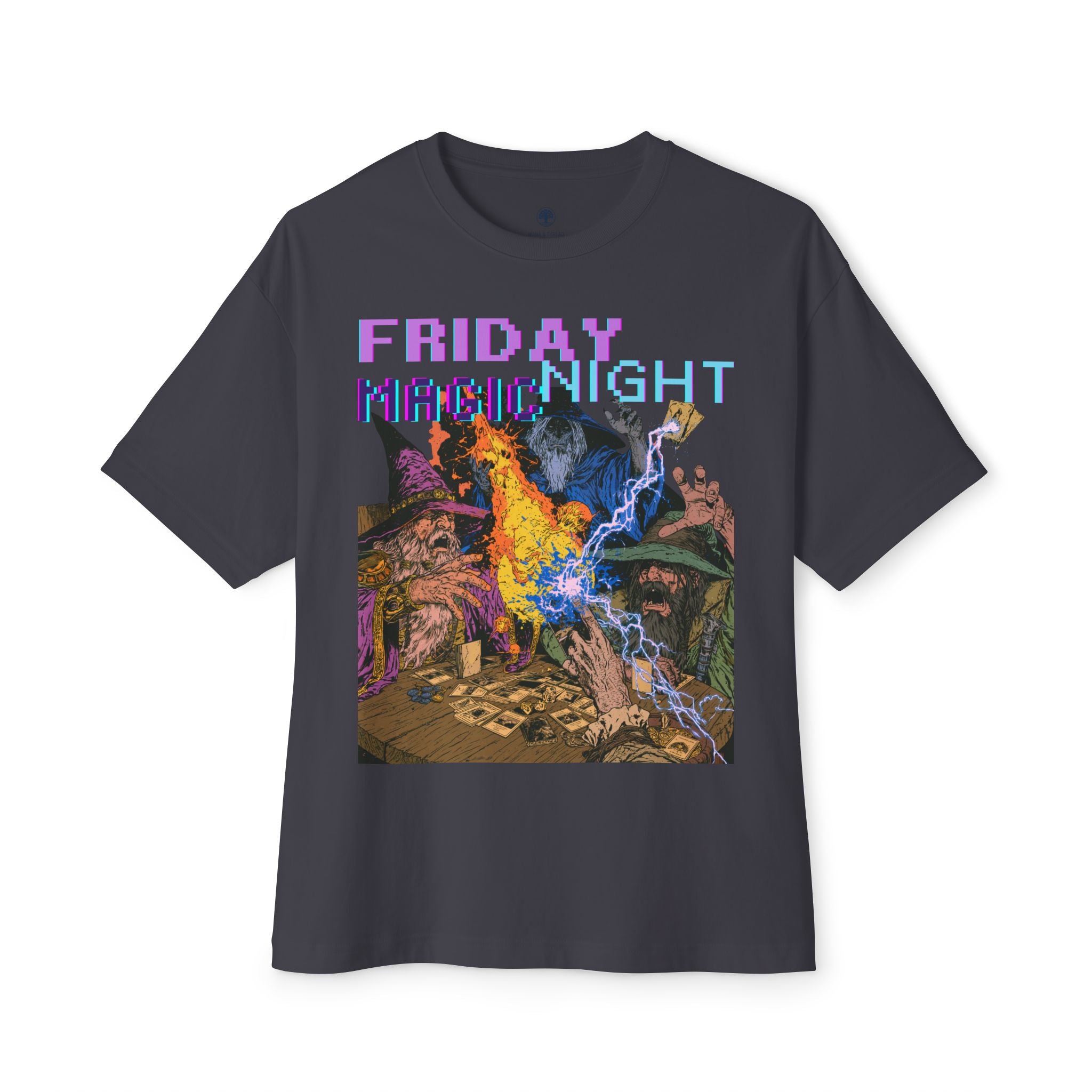 Graphic Tee — Vintage Wizard 'Friday Night Magic' Illustration