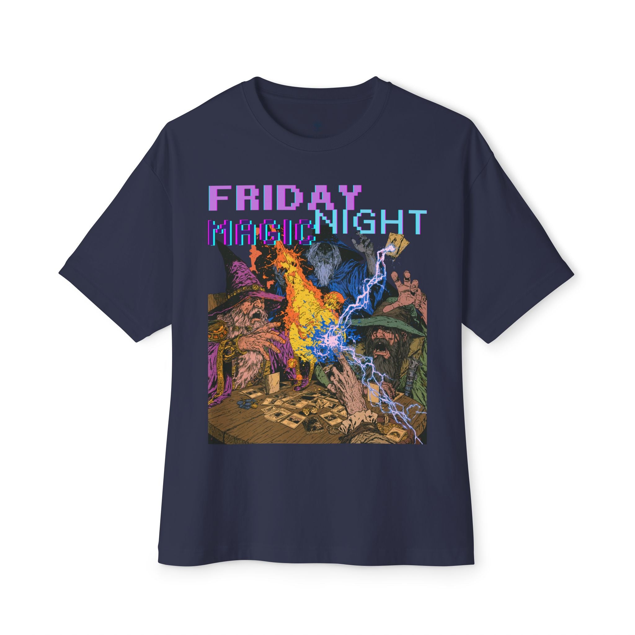 Graphic Tee — Vintage Wizard 'Friday Night Magic' Illustration