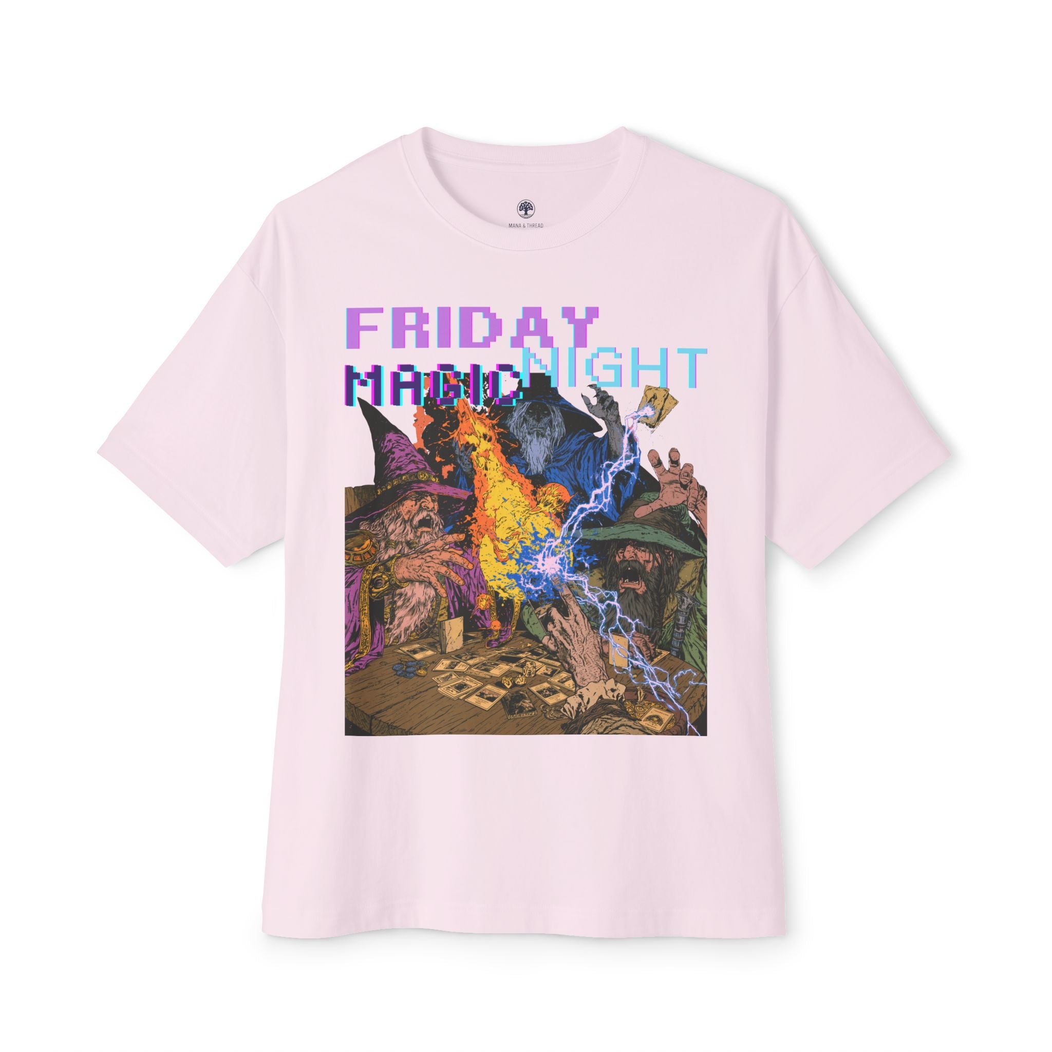 Graphic Tee — Vintage Wizard 'Friday Night Magic' Illustration