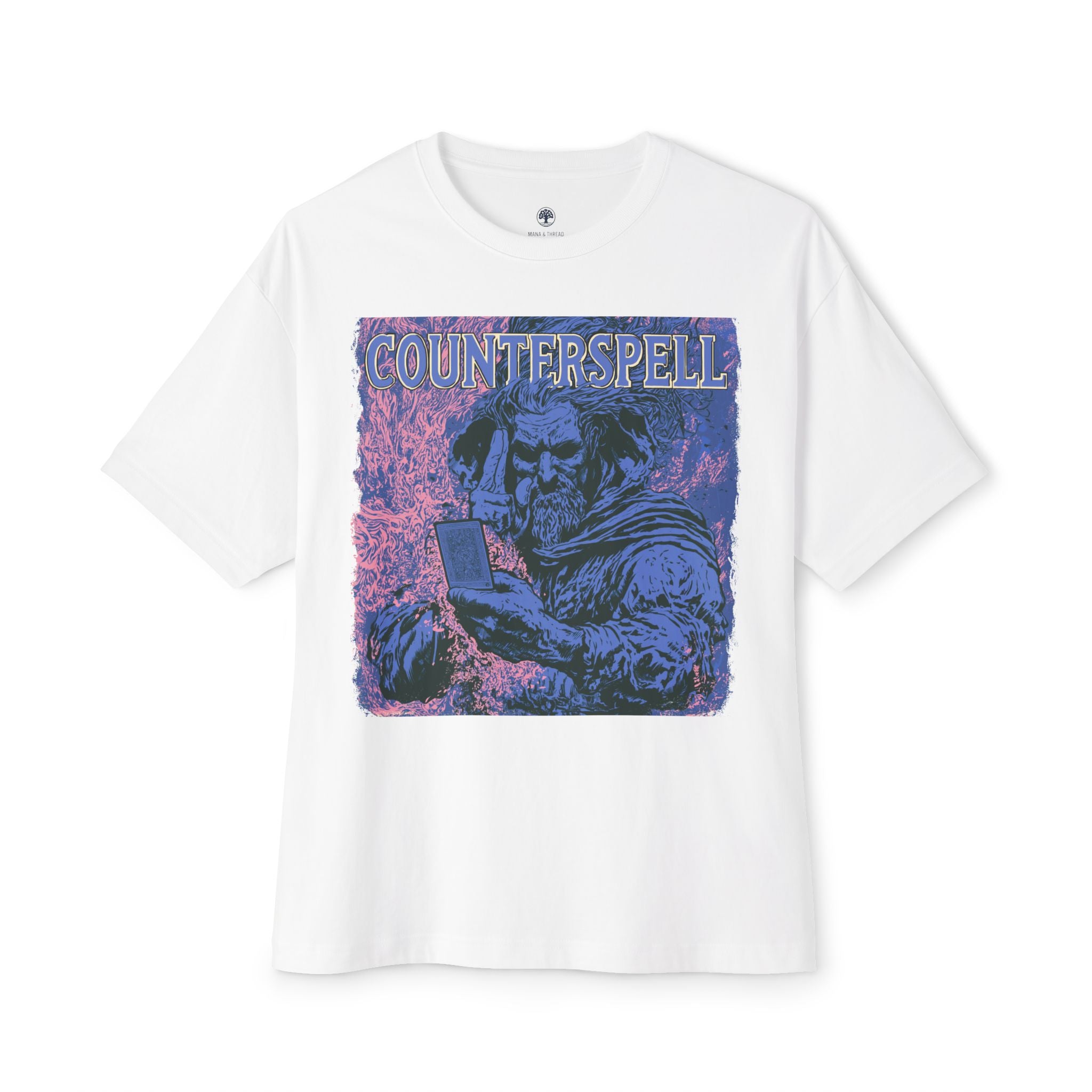 Graphic Tee — Vintage Wizard 'Counterspell' Illustration