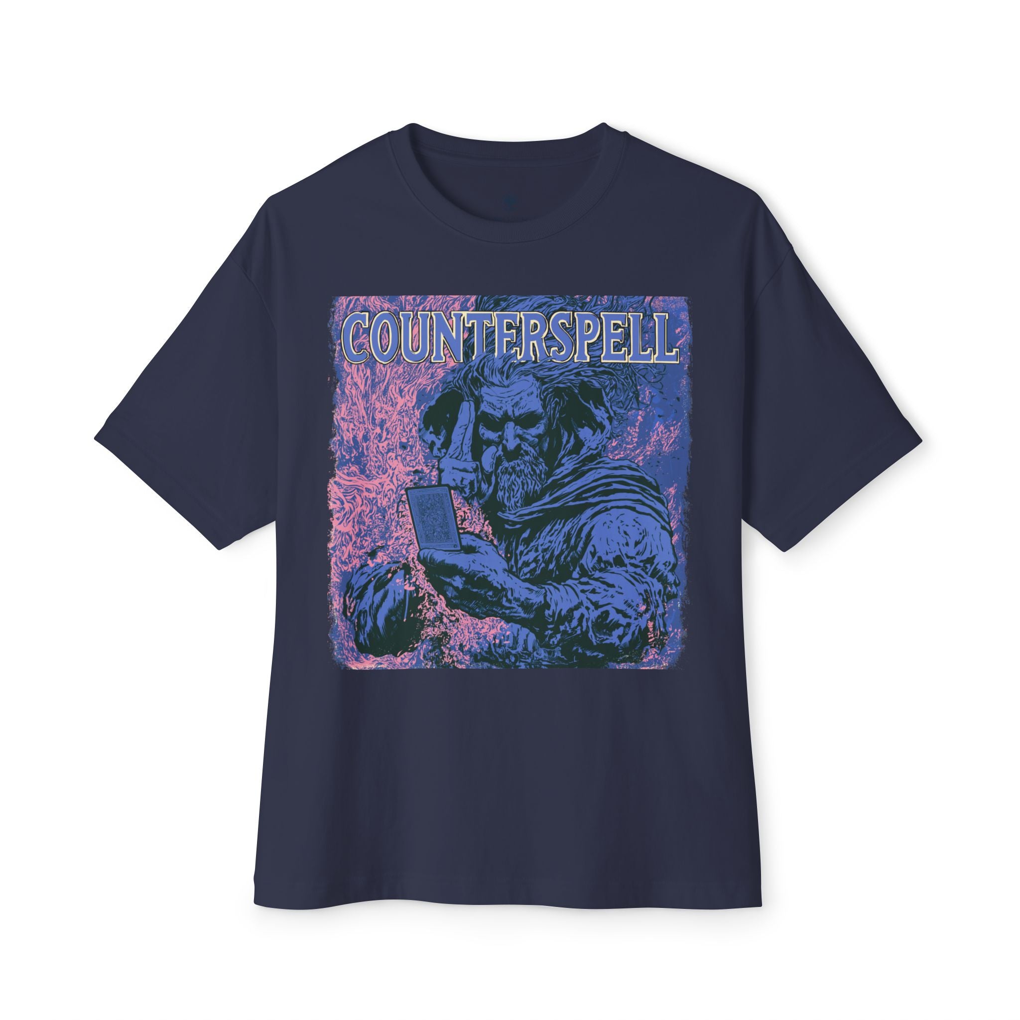 Graphic Tee — Vintage Wizard 'Counterspell' Illustration