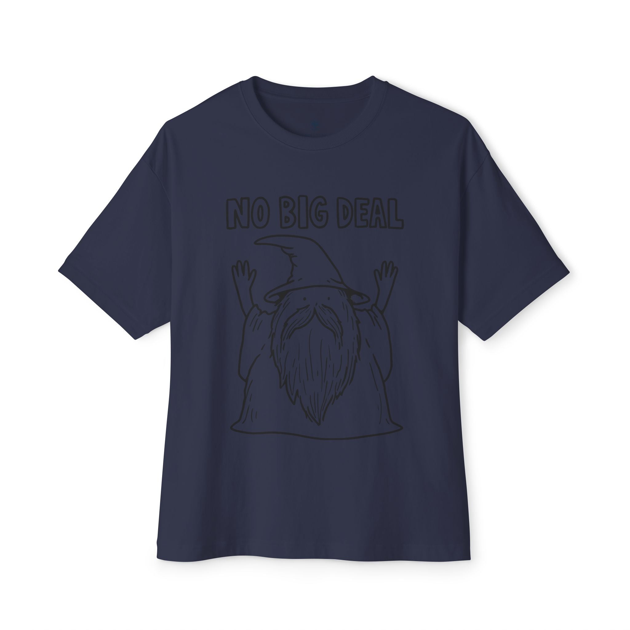 Graphic Tee — Vintage Wizard 'No Big Deal' Illustration