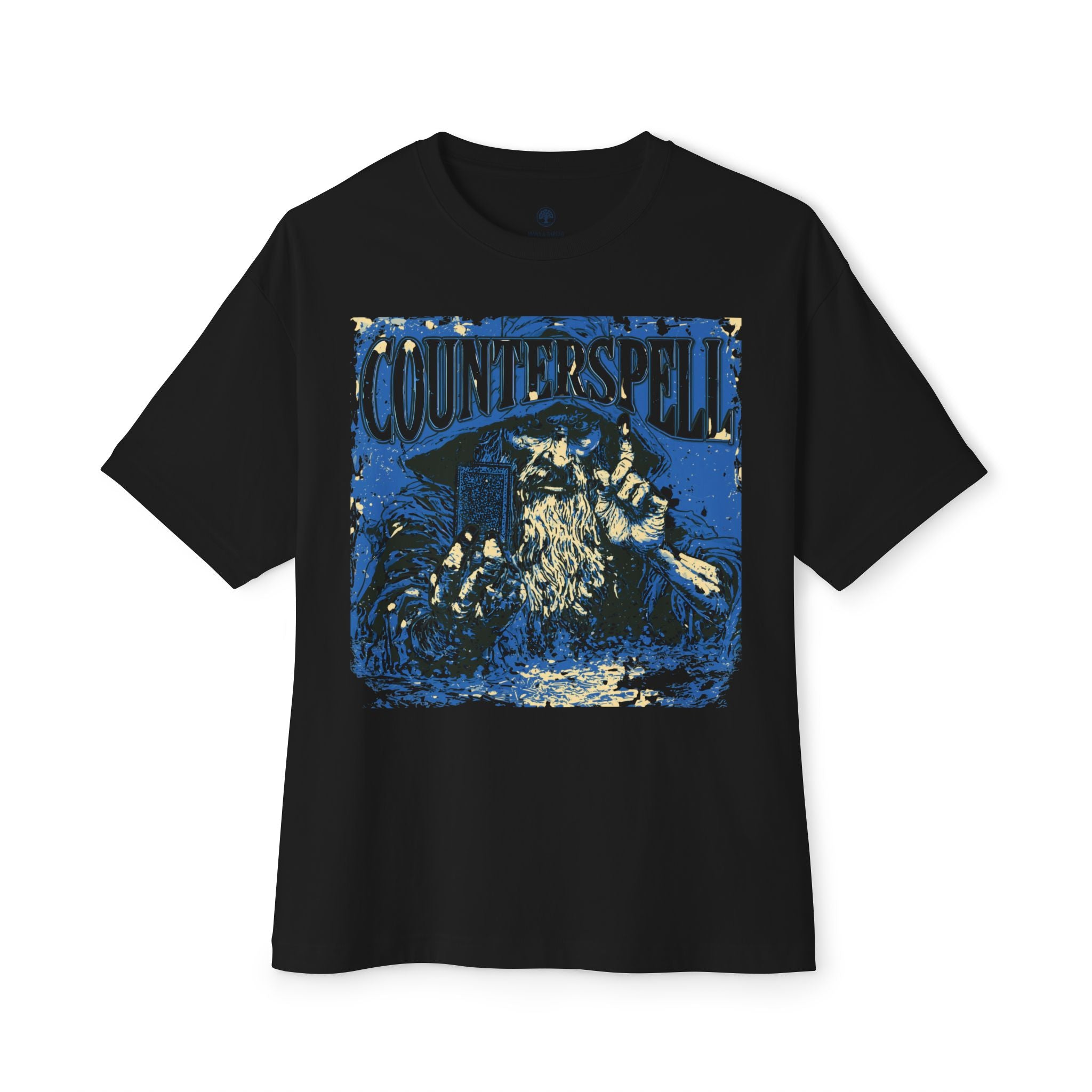 Graphic Tee — Vintage Wizard 'Counterspell' Illustration