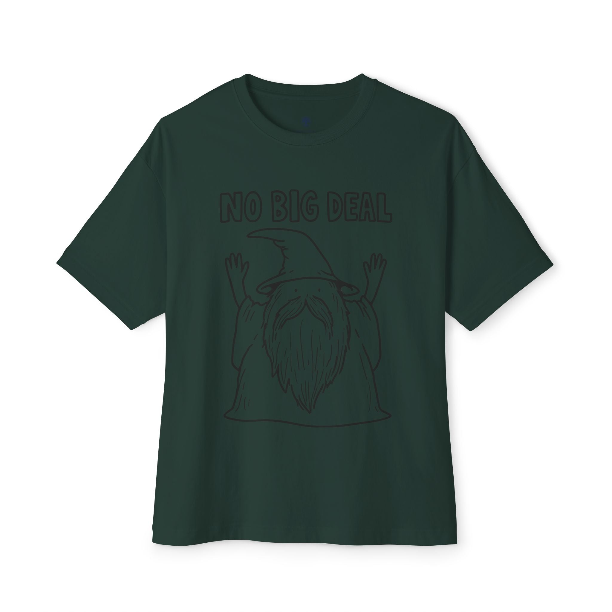 Graphic Tee — Vintage Wizard 'No Big Deal' Illustration