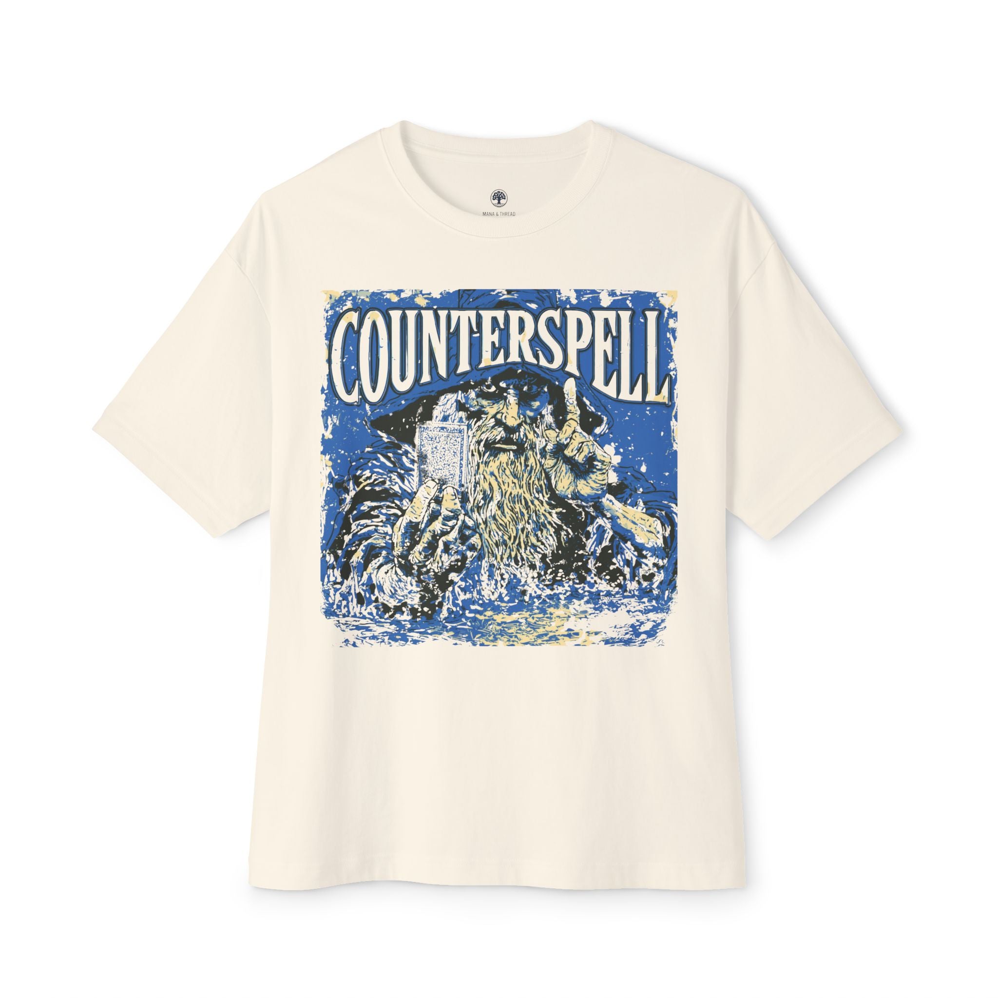Graphic Tee — Vintage Wizard 'Counterspell' Illustration