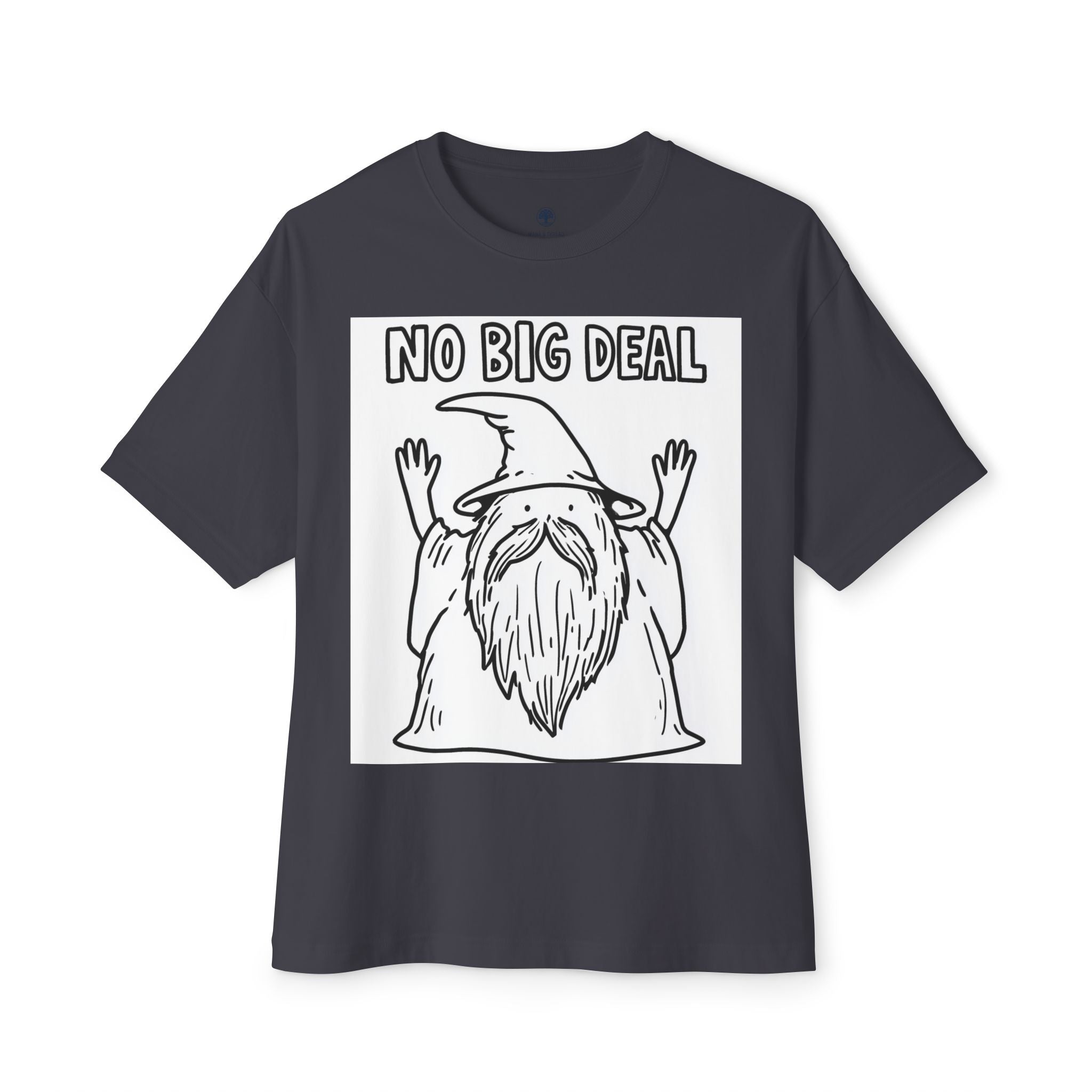 Graphic Tee — Vintage Wizard 'No Big Deal' Illustration