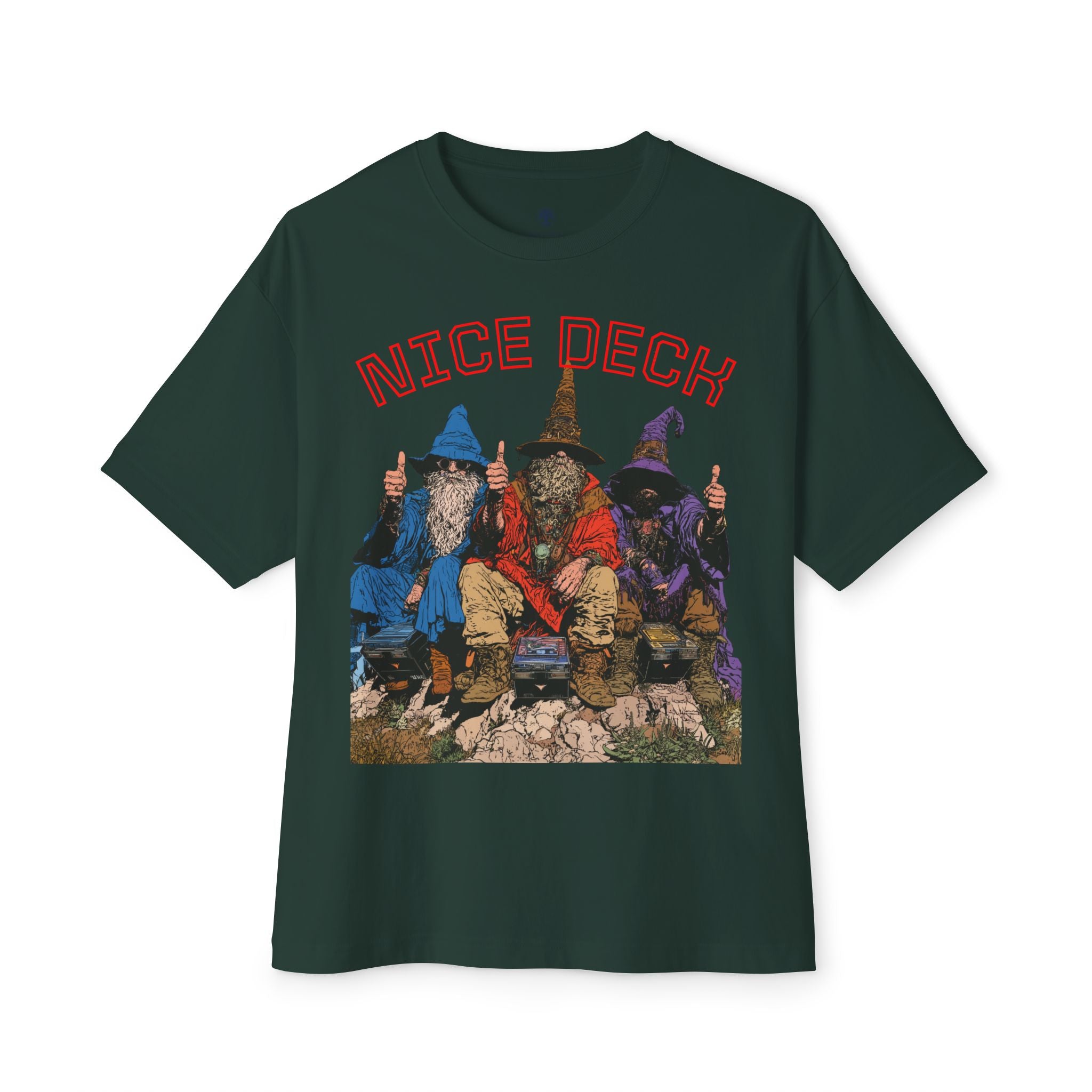 T-Shirt — 'Nice Deck' Wizards Graphic Tee