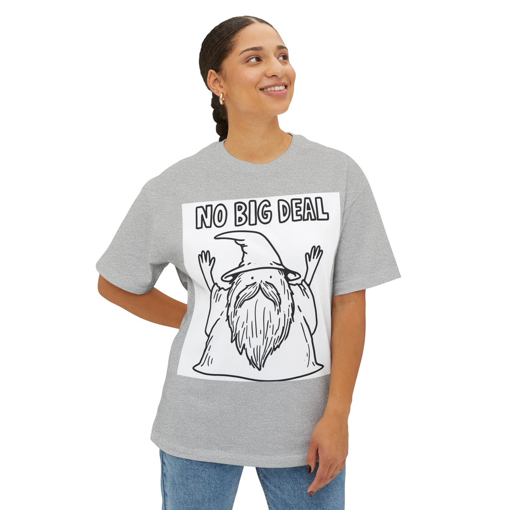 Graphic Tee — Vintage Wizard 'No Big Deal' Illustration