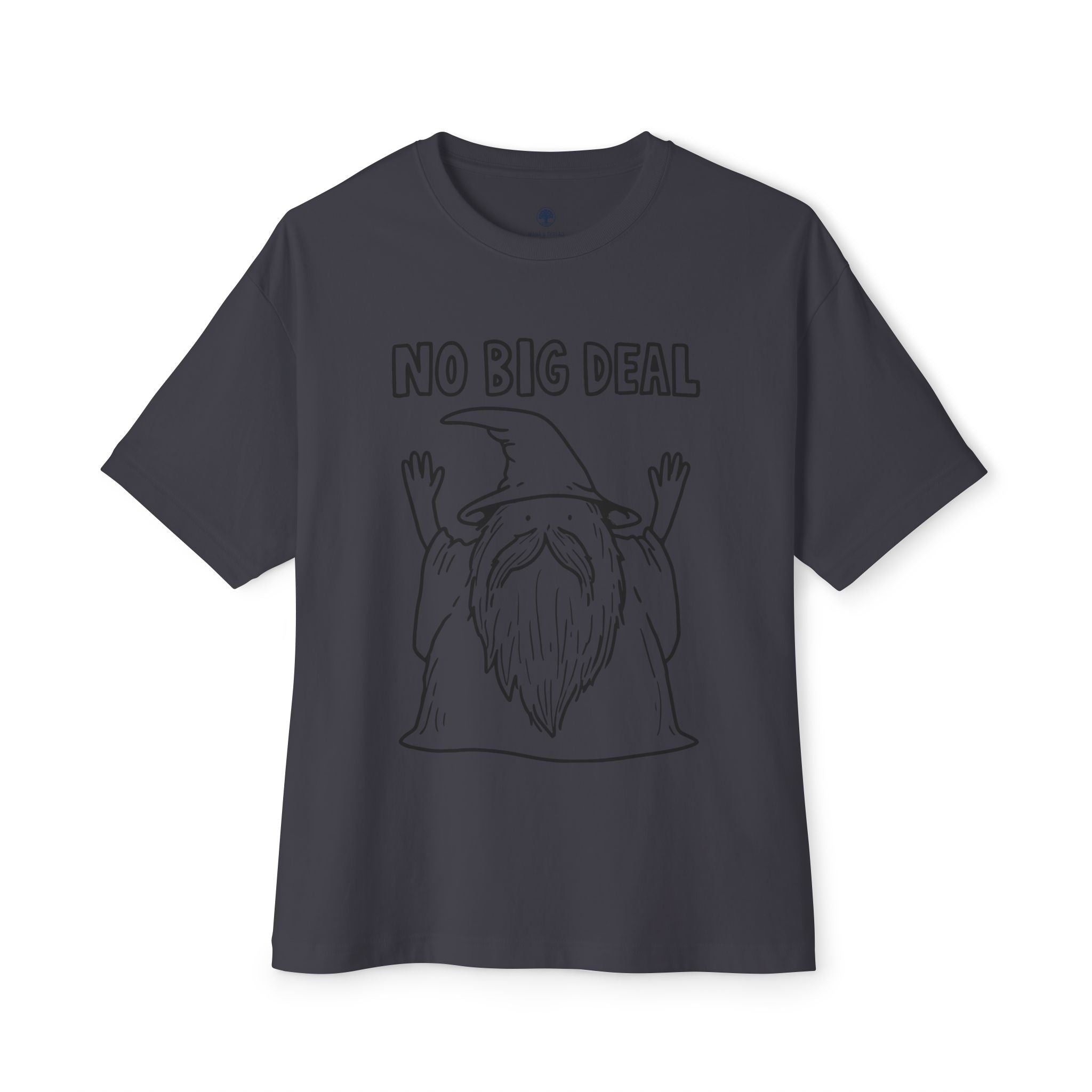 Graphic Tee — Vintage Wizard 'No Big Deal' Illustration