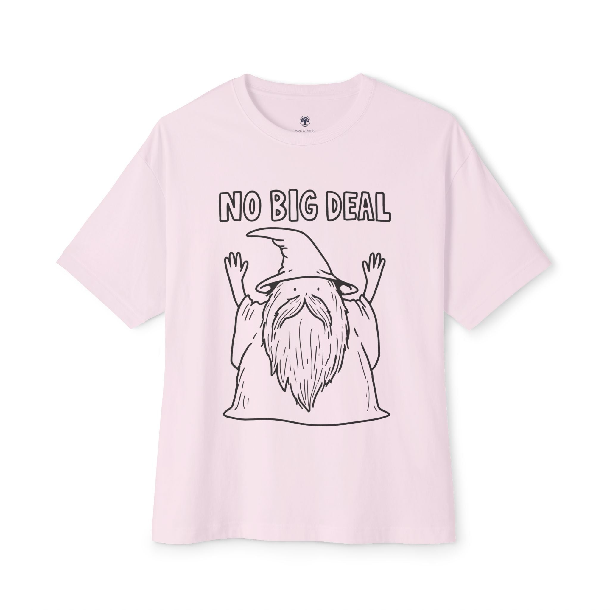 Graphic Tee — Vintage Wizard 'No Big Deal' Illustration