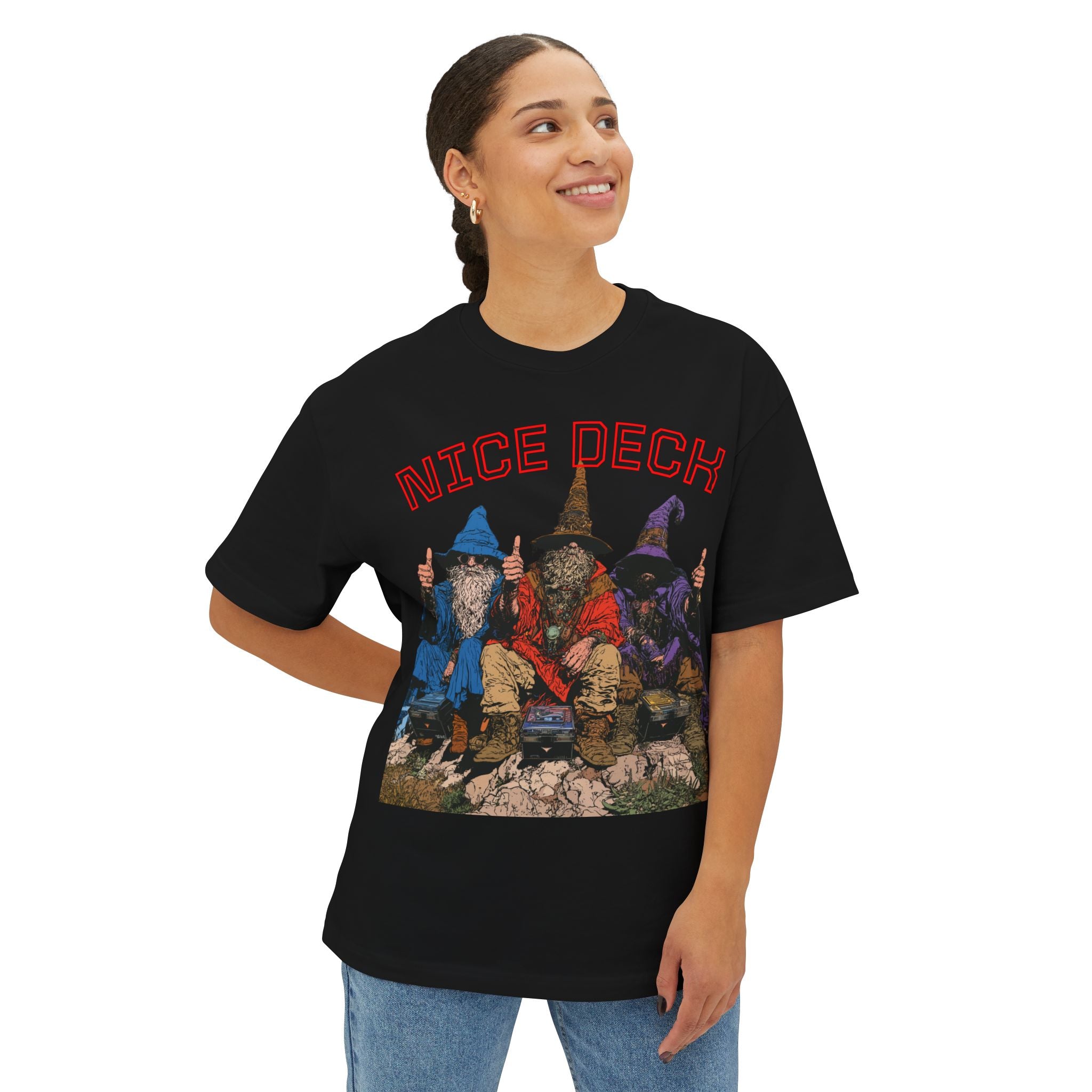 T-Shirt — 'Nice Deck' Wizards Graphic Tee