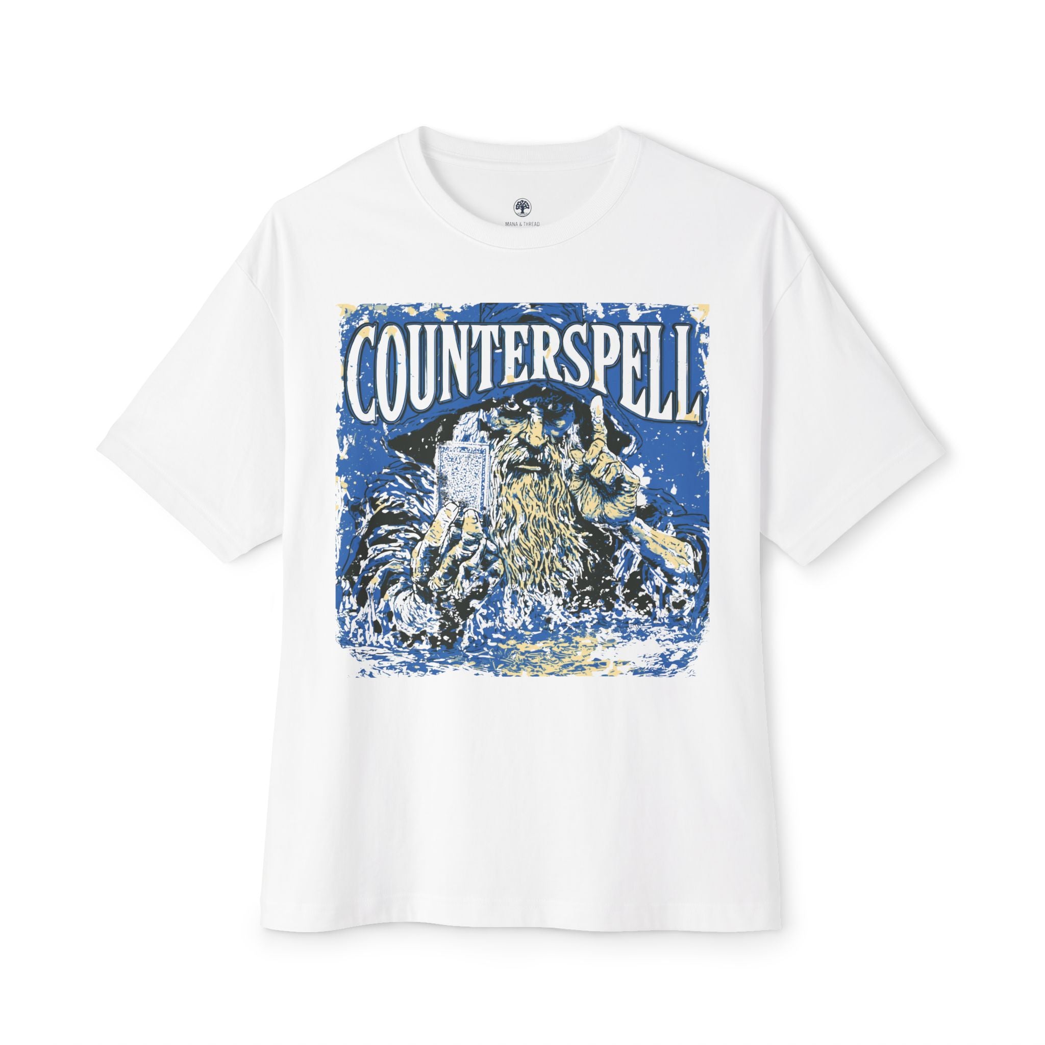 Graphic Tee — Vintage Wizard 'Counterspell' Illustration
