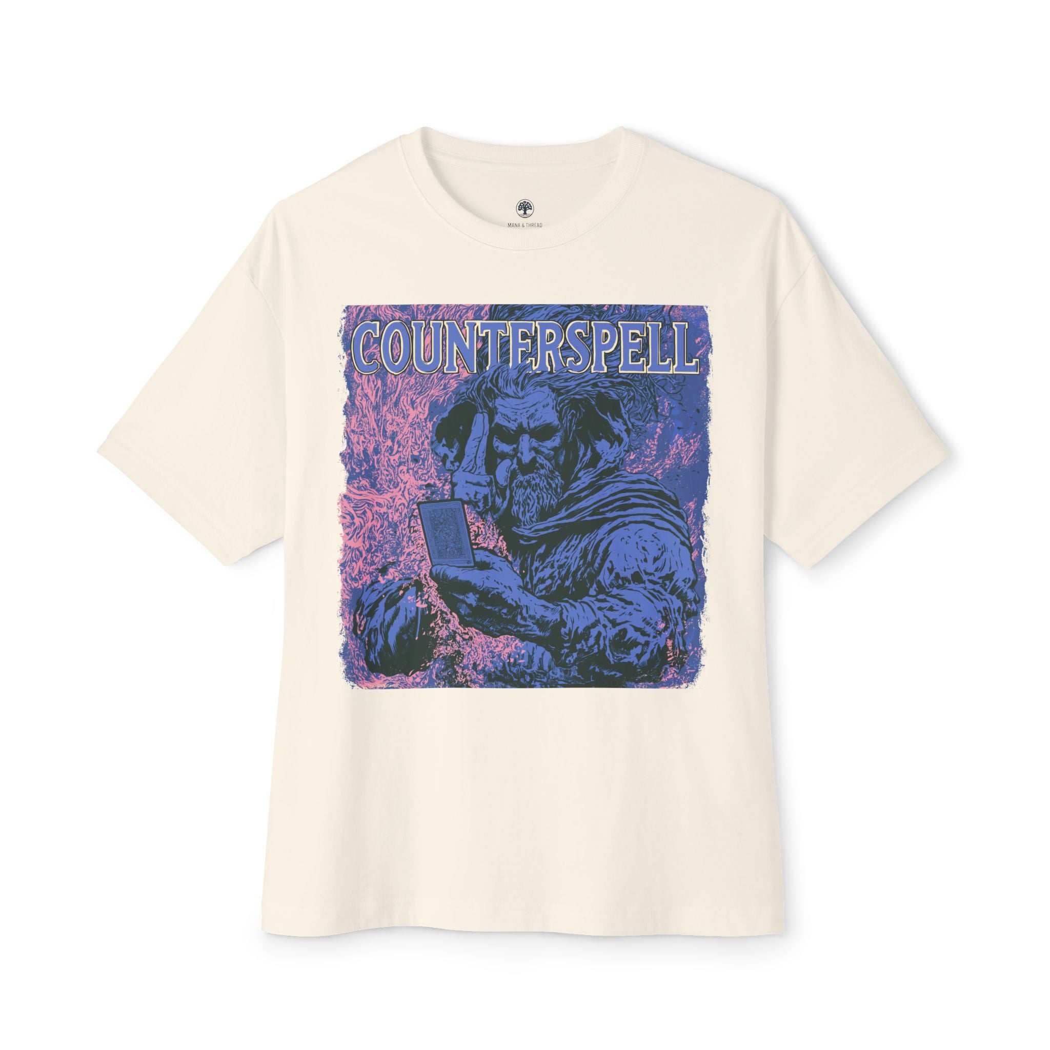 Graphic Tee — Vintage Wizard 'Counterspell' Illustration