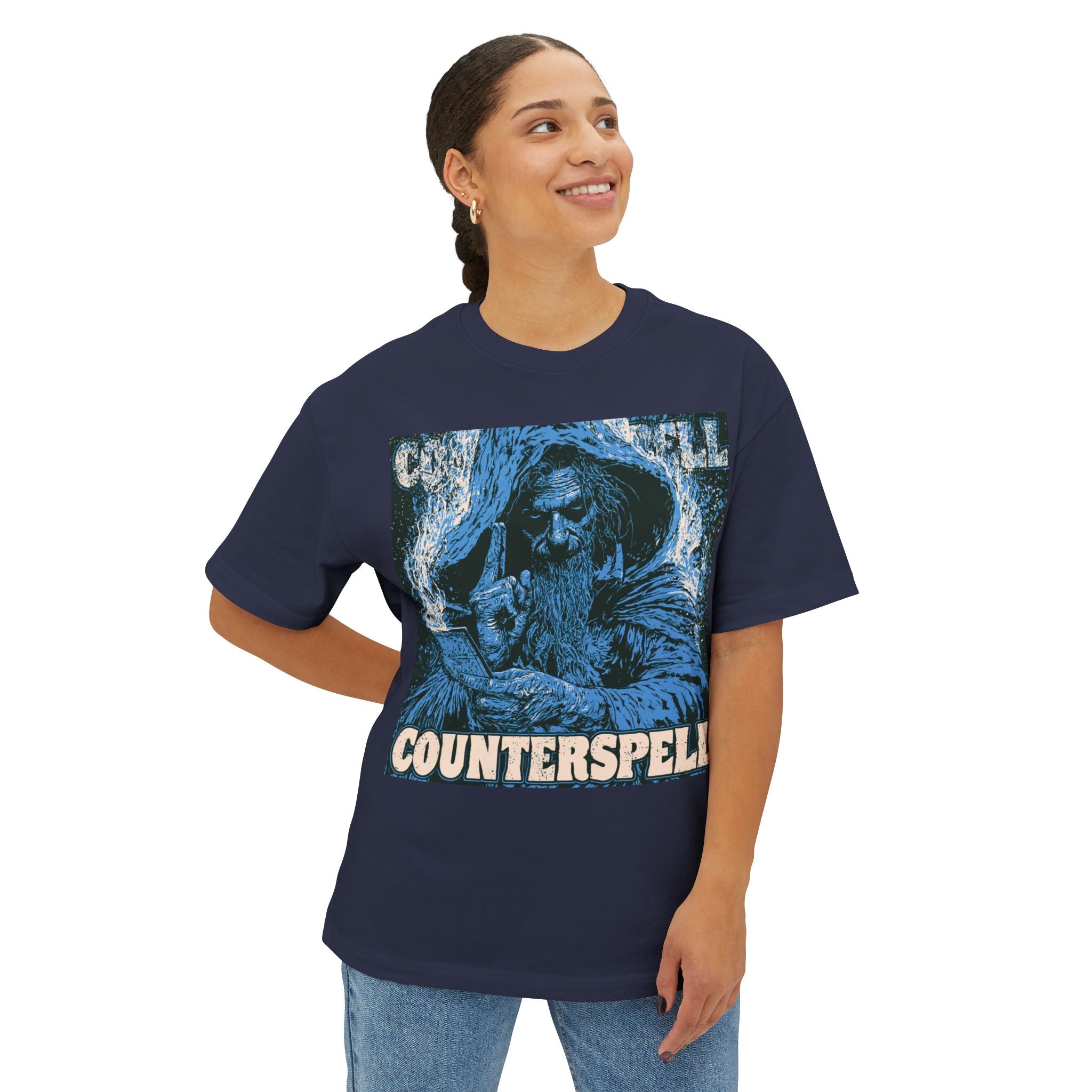 Graphic Tee — Vintage Wizard 'Counterspell' Illustration 7
