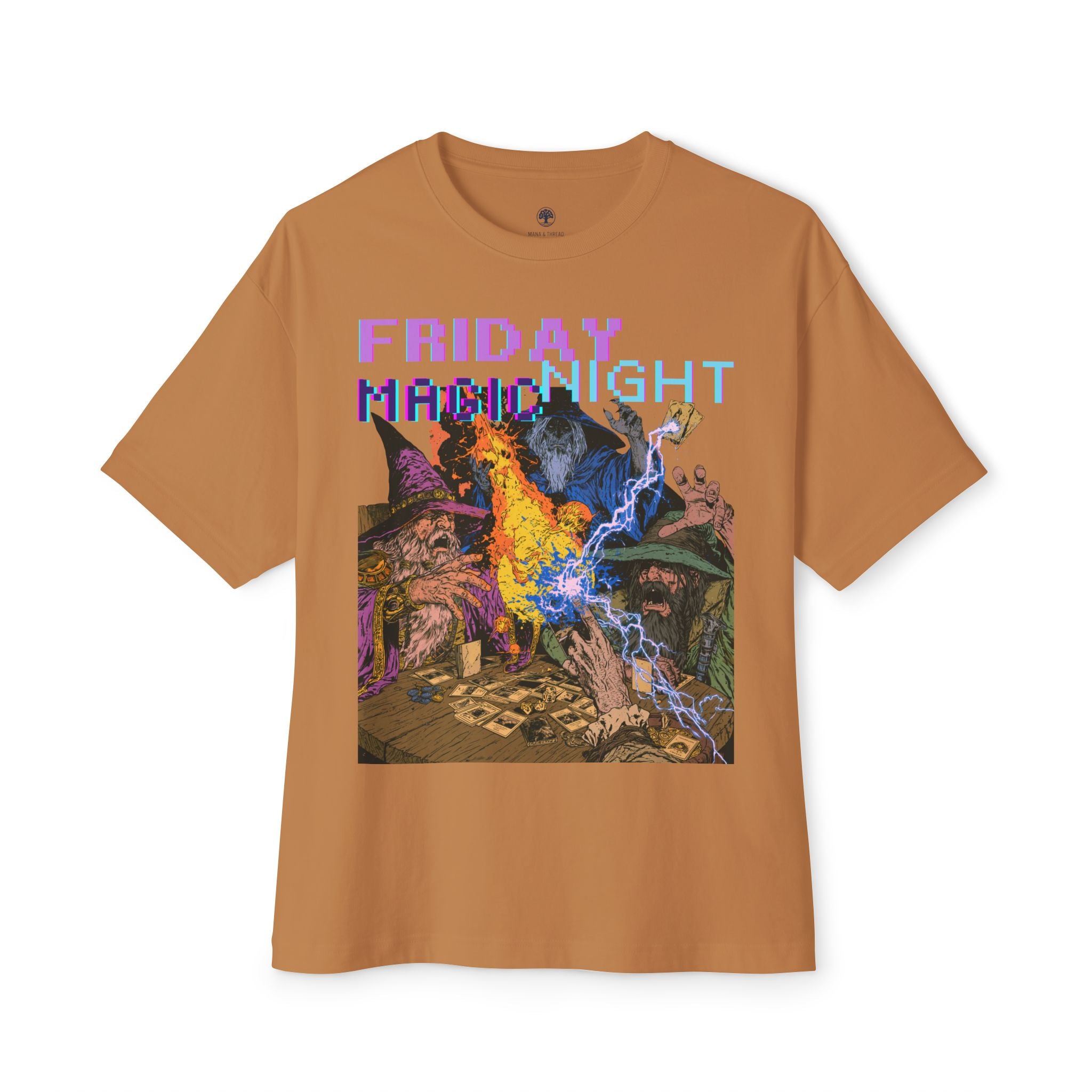 Graphic Tee — Vintage Wizard 'Friday Night Magic' Illustration