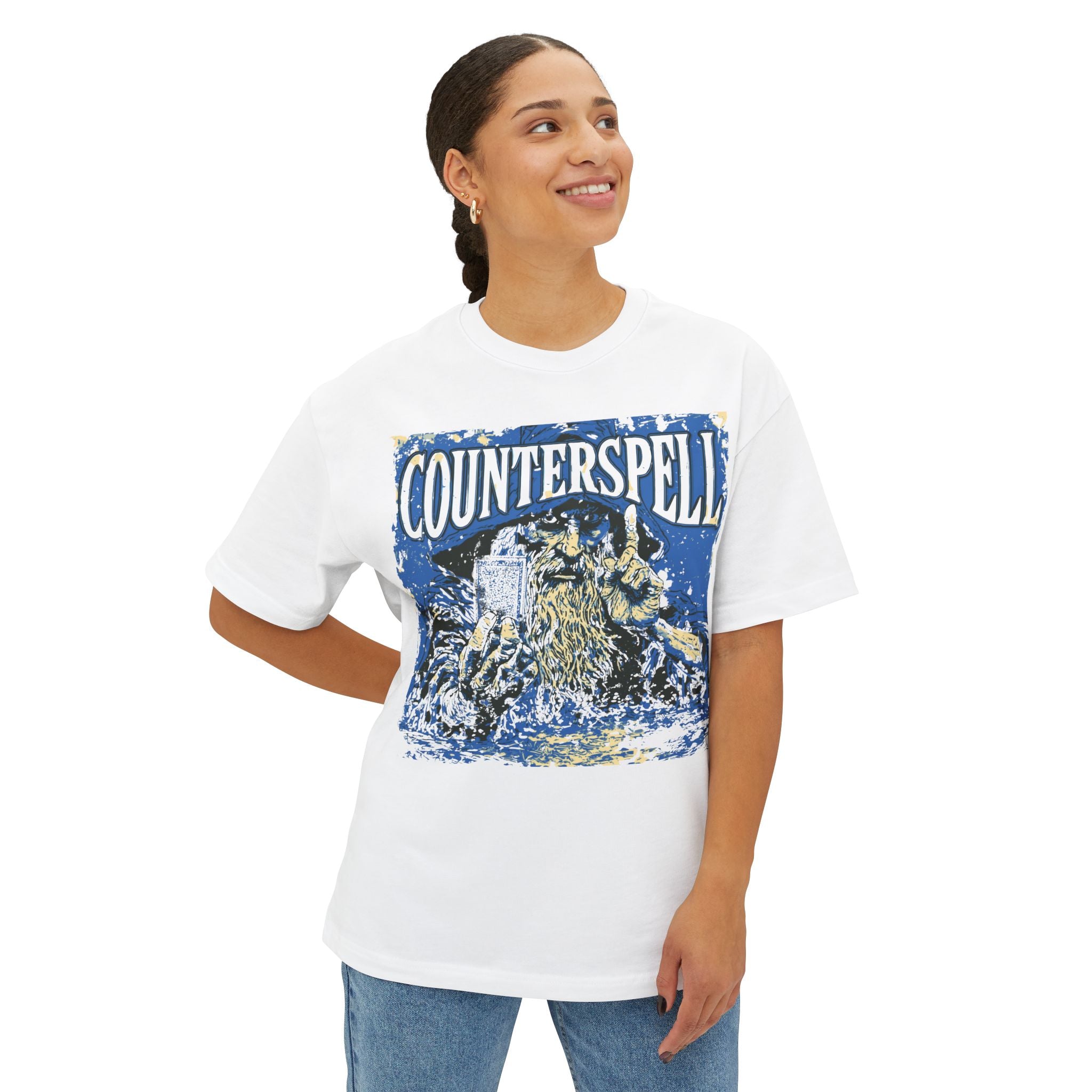 Graphic Tee — Vintage Wizard 'Counterspell' Illustration