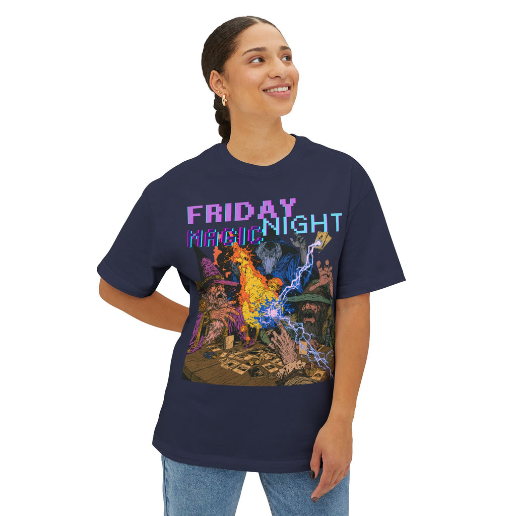 Graphic Tee — Vintage Wizard 'Friday Night Magic' Illustration