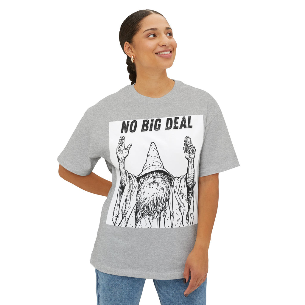 Graphic Tee — Vintage Wizard 'No Big Deal' Illustration 2 Solid