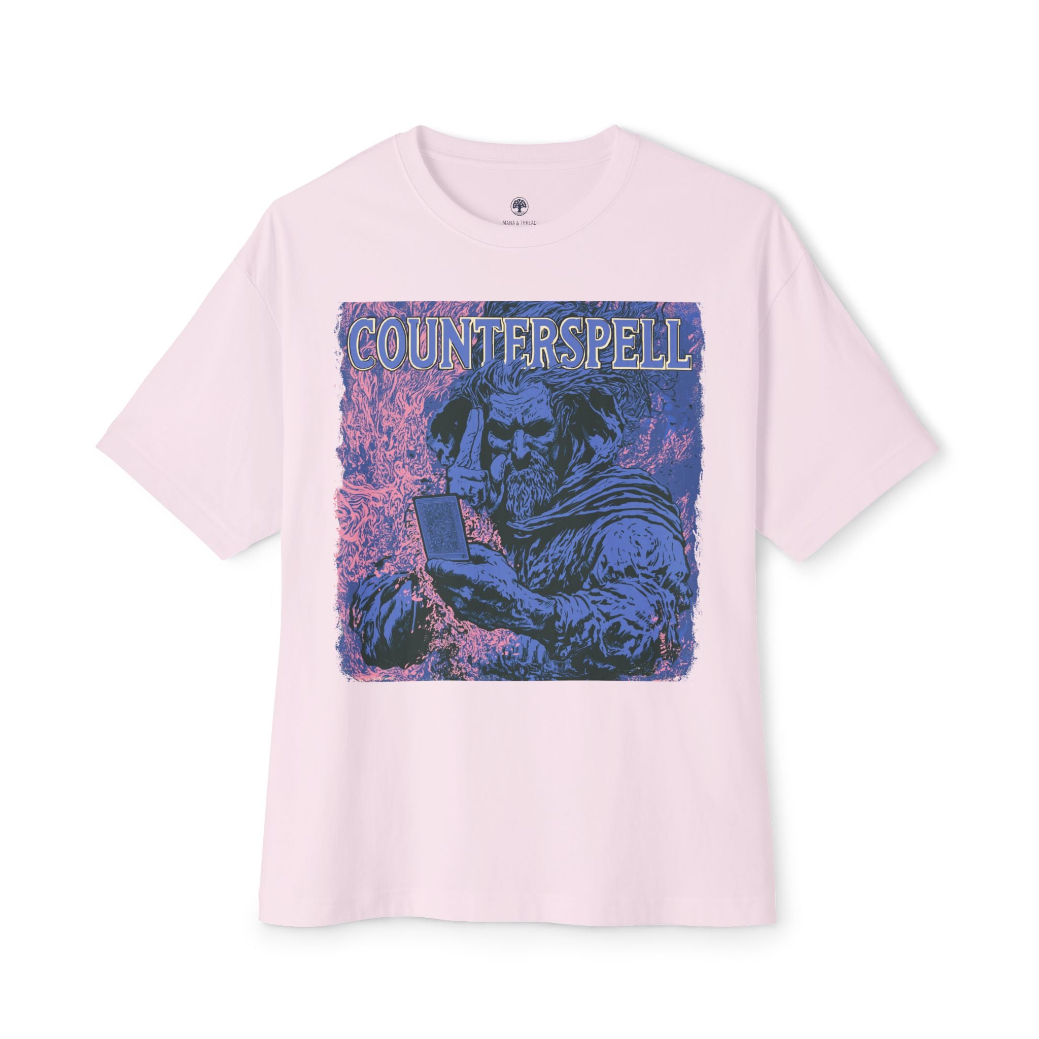 Graphic Tee — Vintage Wizard 'Counterspell' Illustration