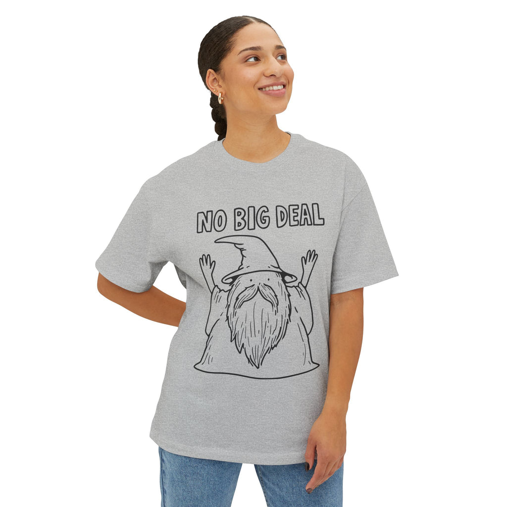 Copy of Graphic Tee — Vintage Wizard 'No Big Deal' Illustration