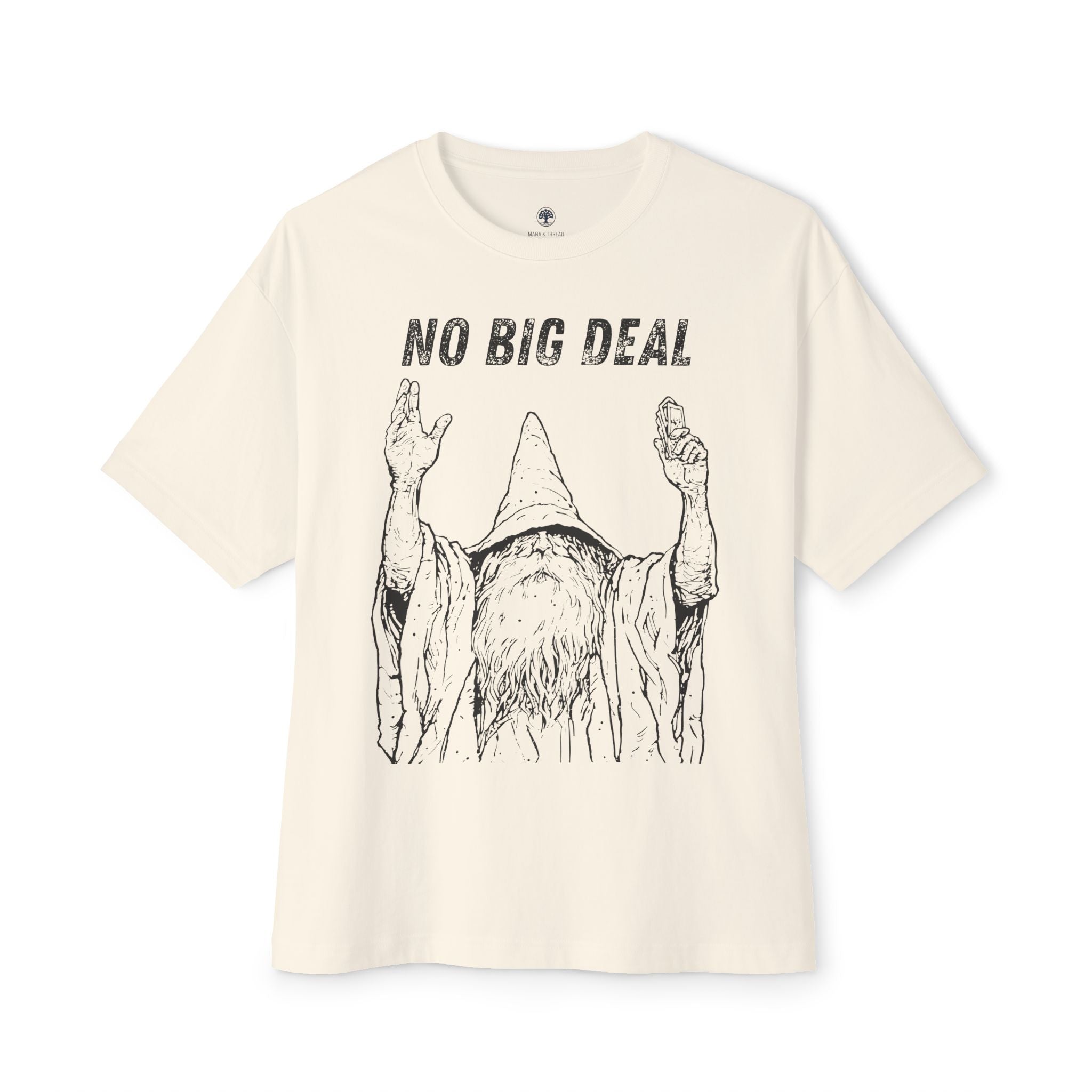 Graphic Tee — Vintage Wizard 'No Big Deal' Illustration 2