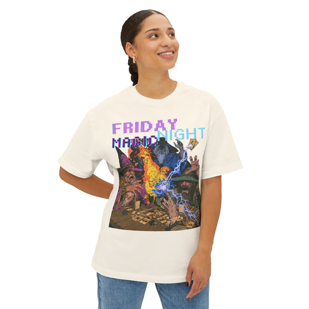 Graphic Tee — Vintage Wizard 'Friday Night Magic' Illustration