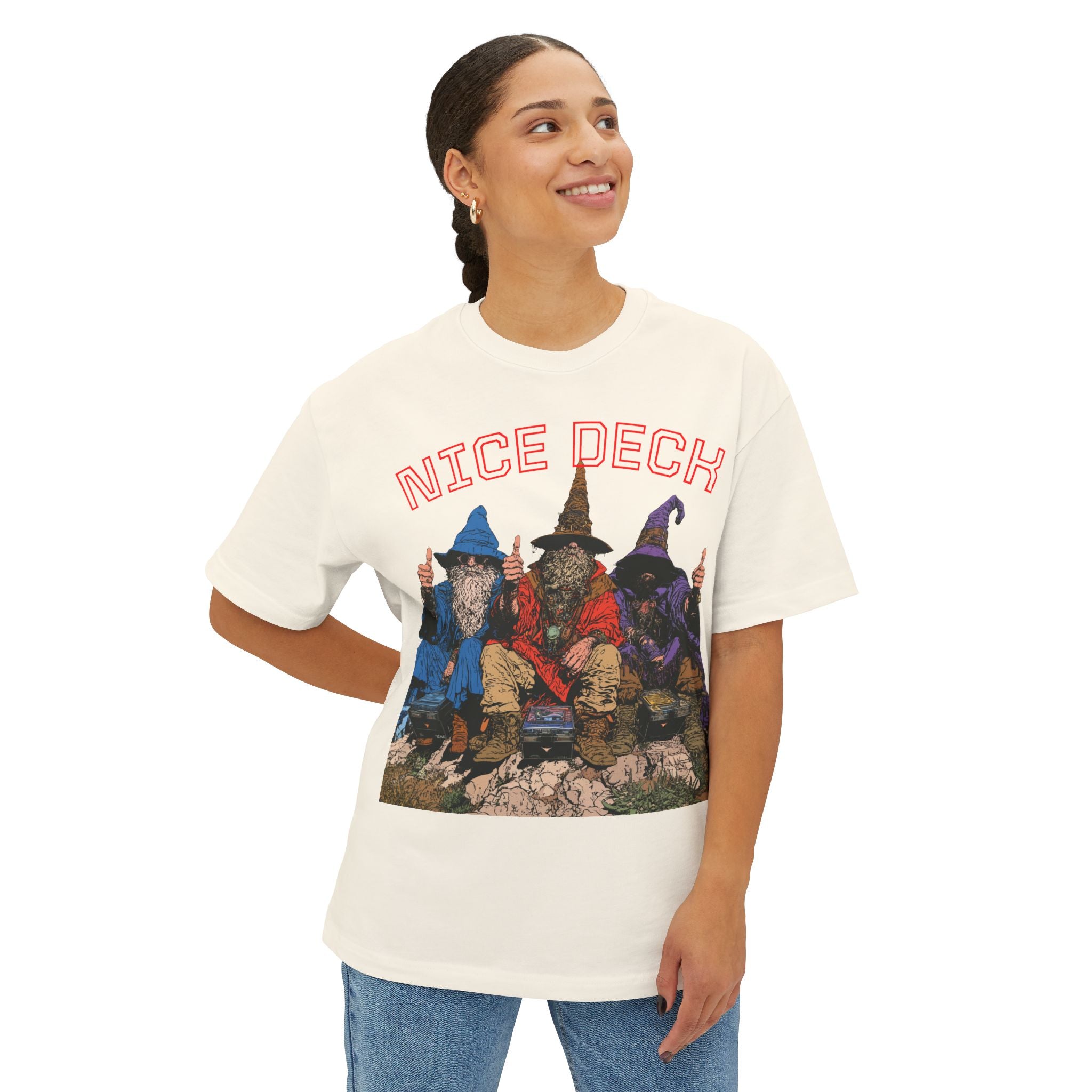 T-Shirt — 'Nice Deck' Wizards Graphic Tee