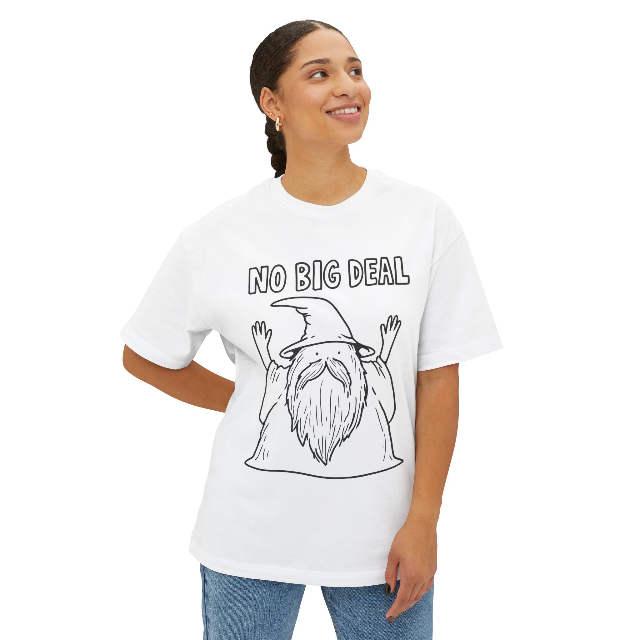 Copy of Graphic Tee — Vintage Wizard 'No Big Deal' Illustration