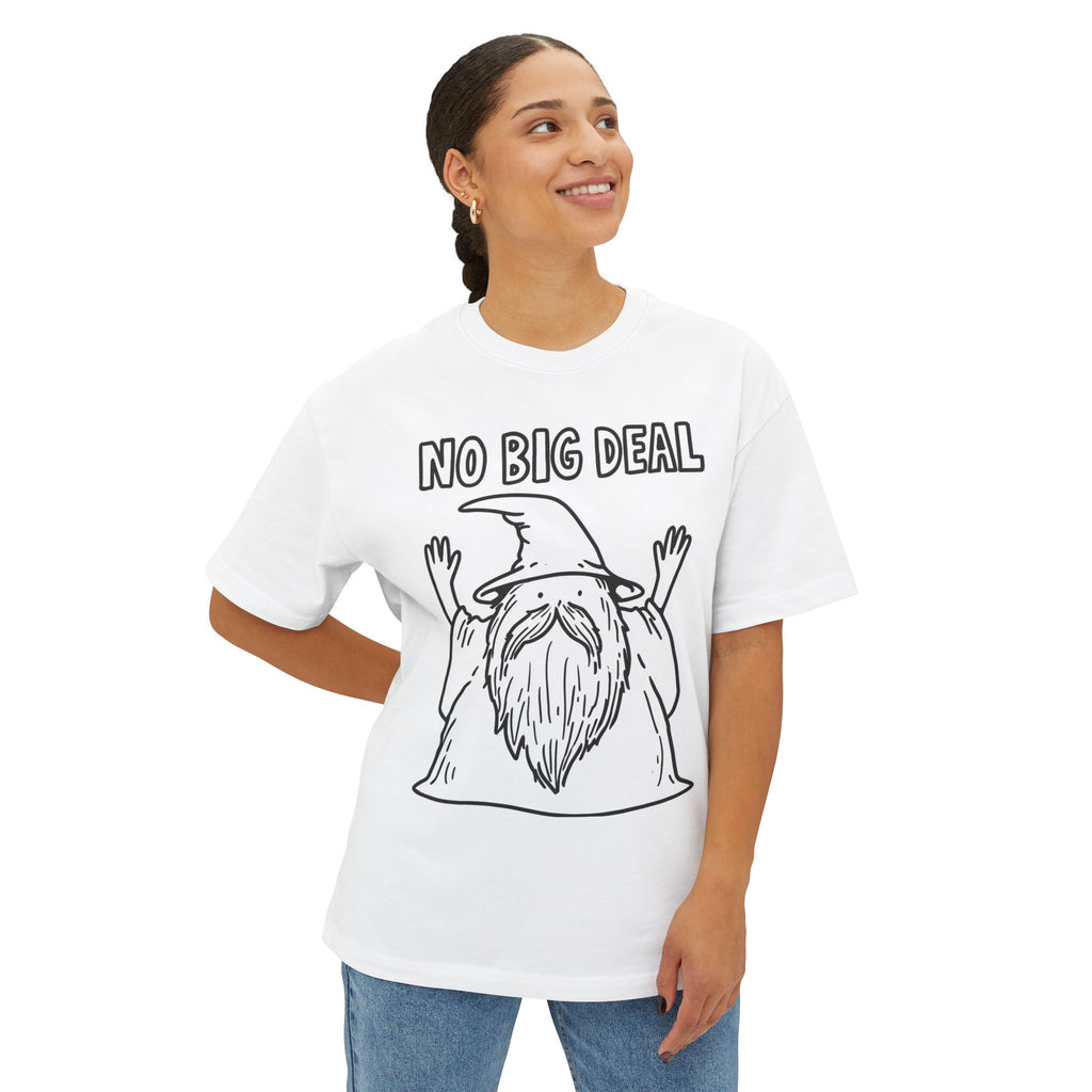 Graphic Tee — Vintage Wizard 'No Big Deal' Illustration