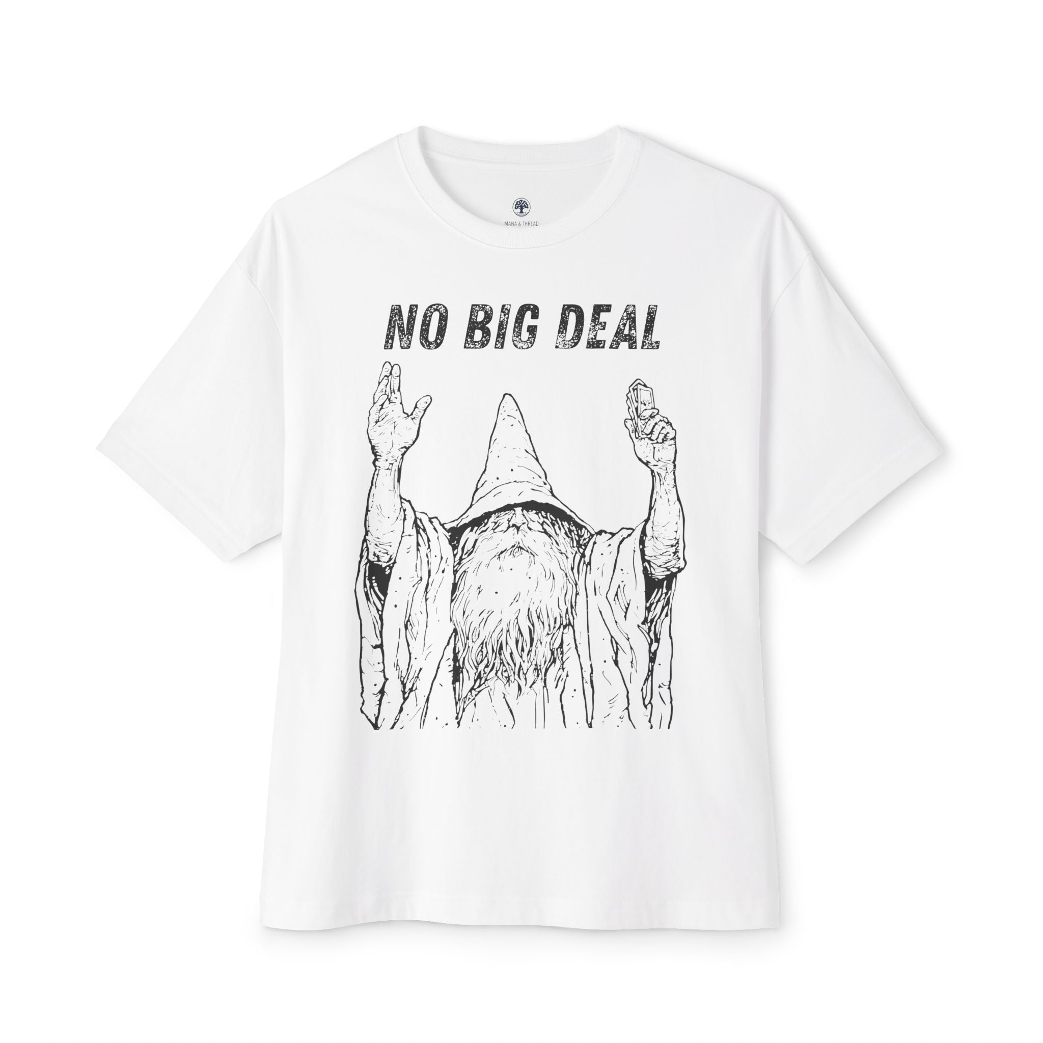 Graphic Tee — Vintage Wizard 'No Big Deal' Illustration 2